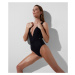 Plavky Karl Lagerfeld Karl Dna Deep V Swimsuit Black7