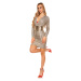 Sexy LeT s PaRTY V-Cut Glitter Bodysuit silver Einheitsgroesse