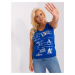 Plus Size Cobalt Blue Women's Sleeveless Top