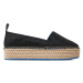 Calvin Klein Jeans Espadrilky Flatform Espadrille Soft Ny YW0YW00989 Čierna