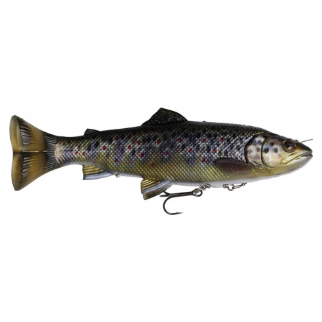 Savage gear gumová nástraha pstruh 4d line thru pulsetail trout ss brown trout-dĺžka 25 cm 202 g
