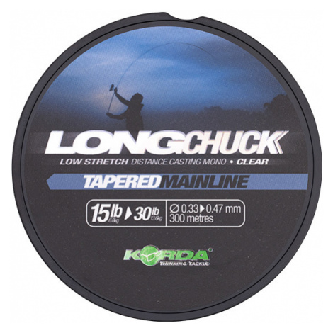 Korda vlasec longchuck tapered mainline clear 300 m - 0,33-0,47 mm 15-30 lb