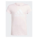 Adidas Tričko Essentials Big Logo Cotton T-Shirt IC6123 Ružová Slim Fit