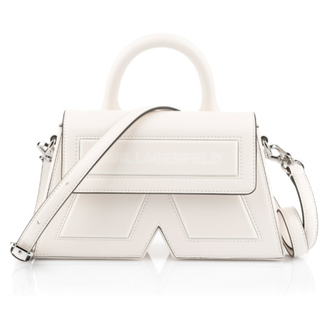 Kabelka Karl Lagerfeld Ikon/K Cb Leather Off White