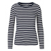 Neutral Dámske tričko s dlhým rukávom NE81050 White - Navy -Striped