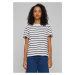 Women's Striped T-Shirt Box Black/White