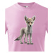 Dětské tričko s šedým vlkem - krásný barevný motiv s plnými barvami