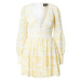 Bardot Košeľové šaty 'VENICE'  svetložltá / biela