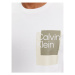 Calvin Klein Tričko Overlay Box Logo T-Shirt K10K112402 Biela Regular Fit