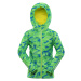 Kids softshell jacket with membrane ALPINE PRO LANCO neon green