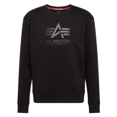 ALPHA INDUSTRIES Mikina  sivá / čierna