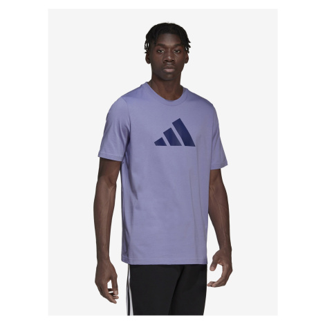 Tričká pre mužov adidas Performance - svetlofialová