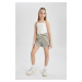 DEFACTO Girls Striped Shorts