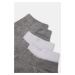 Dagi Men's Gray 2 Pack Booties Socks