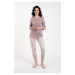 Juliana ́s pyjamas 3/4 sleeve, 3/4 legs - cappuccino/print