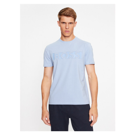 Boss Tričko Tee 4 50501235 Modrá Regular Fit Hugo Boss