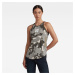 G-STAR Tielko - AOP camo RAW tank zelené