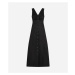 Šaty Karl Lagerfeld Cotton Day Dress Black