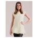 Light yellow tunic with ruffles