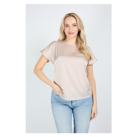 Cotonella voľné tričko s krátkym rukávom púdrovo ružové - barva:COTPOPI/púdrová ružova