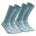Turistické hrejivé ponožky sh500 u-warm vysoké 2 páry