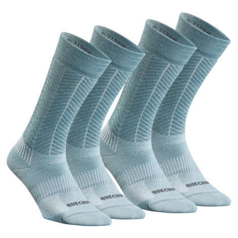 QUECHUA Turistické hrejivé ponožky SH500 U-Warm vysoké 2 páry