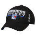 New York Rangers čiapka baseballová šiltovka Locker Room 16 black