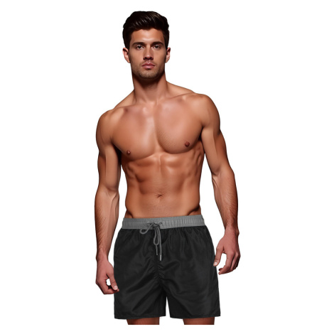 Spodenki męskie czarno-szare Dstreet