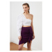 Trendyol Purple Assynx Detailed Skirt