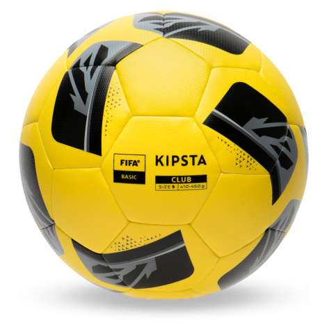 Futbalová lopta Hybride Fifa Basic Club Ball veľkosť 5 žltá KIPSTA