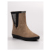 KYLIE SUEDE BOOTS WITH DECORATIVE SLIDER shades of brown and beige