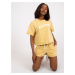 Yellow Women's Cotton Summer Set