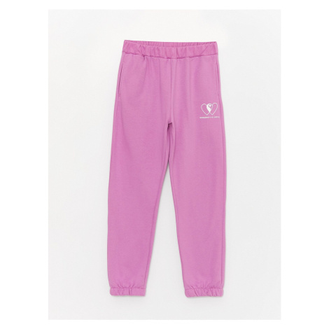 LC Waikiki Printed Girls' Jogger Sweatpants with Elastic Waist