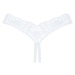 Tanga Obsessive Heavenlly crotchless thong Farba: Biela