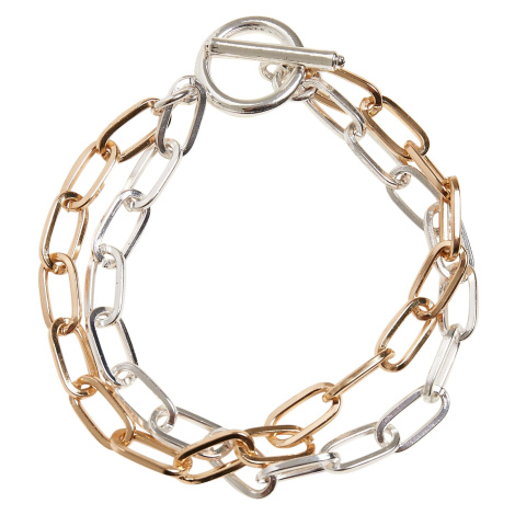 Two-tone layered bracelet - gold and silver colors Urban Classics