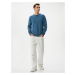 Koton Basic Knitwear Sweater Crew Neck Soft Textured Long Sleeve