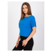 Dark blue blouse by Salma RUE PARIS