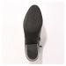 Blancheporte Nízke čižmy s ozdobnými remienkami, sponou a cvočkami čierna