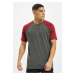 T-shirt Roy anthracite/burgundy