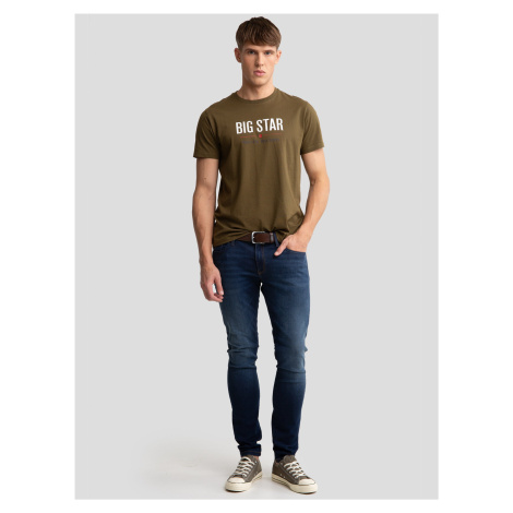 Big Star Man's T-shirt 150045 304 Khaki