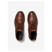 Hnedé pánske kožené zimné členkové topánky Jack & Jones Shaun