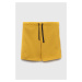 Bavlnené šortky United Colors of Benetton žltá farba, jednofarebné, nastaviteľný pás