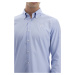 Košeľa La Martina Man Shirt Long Sleeves Wrinkle Modrá