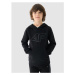 Chlapčenská mikina s kapucňou 4F JUNIOR SWEATSHIRT-JWMM00TSWSM1292-21S-BLACK