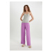 DEFACTO Fall In Love Regular Fit Rib Casual Pajama Bottoms