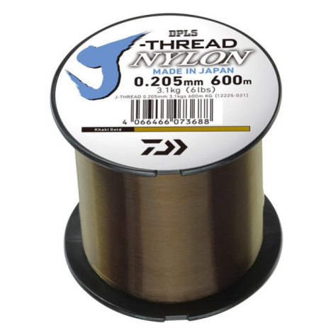 Daiwa vlasec j-threads dpls khaki gold 600 m - 0,260 mm 5,10 kg