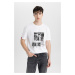 DEFACTO Regular Fit Crew Neck Printed Short Sleeve T-Shirt