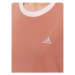 Adidas Tričko Essentials 3-Stripes T-Shirt IM2871 Hnedá Loose Fit