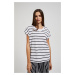 Women's striped T-shirt MOODO - white