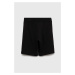 Detské bavlnené šortky adidas U BL čierna farba, nastaviteľný pás